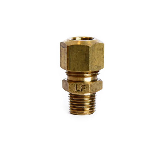 ATC 5/8 in. Compression X 1/8 in. D MPT Gold Brass Connector