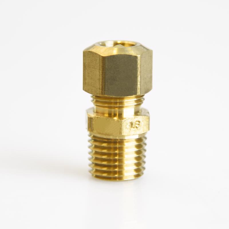 ATC 5/16 in. Compression X 1/4 in. D MIP Brass Connector