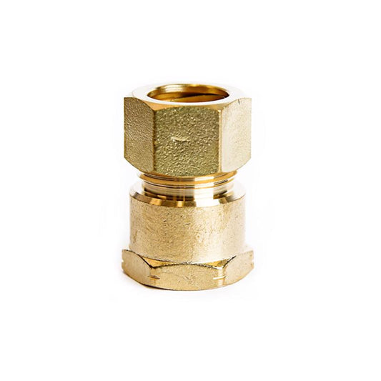 ATC 5/8 in. Compression X 1/2 in. D FPT Brass Coupling