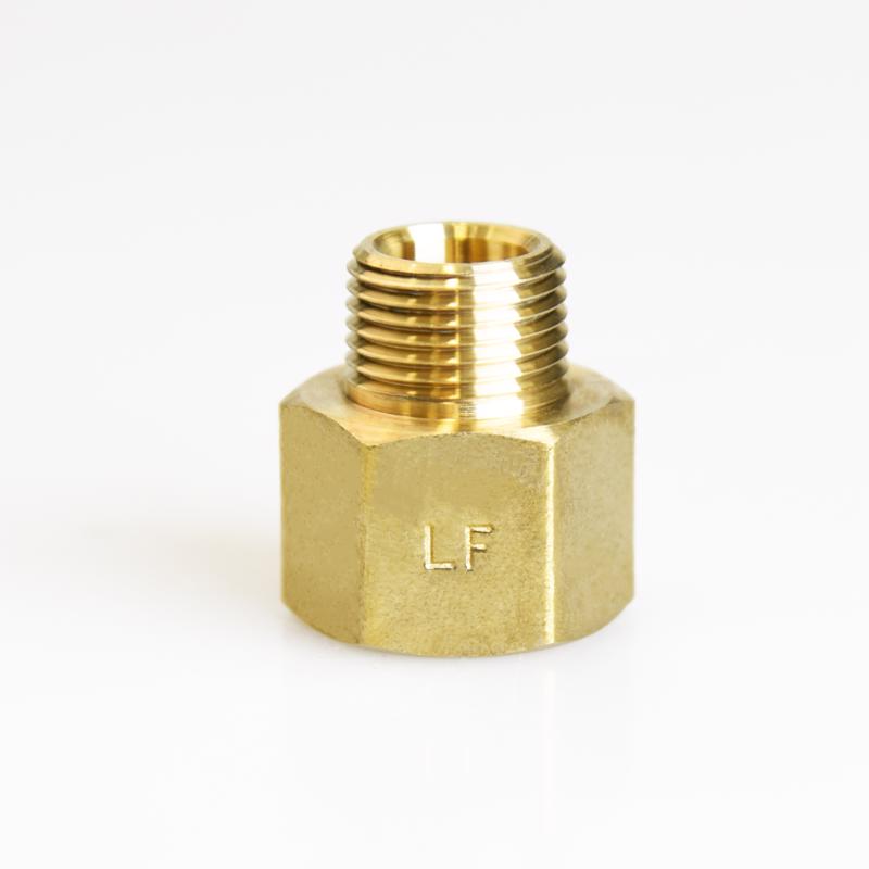 ATC 1/2 in. FPT X 3/8 in. D MPT Brass Reducing Coupling