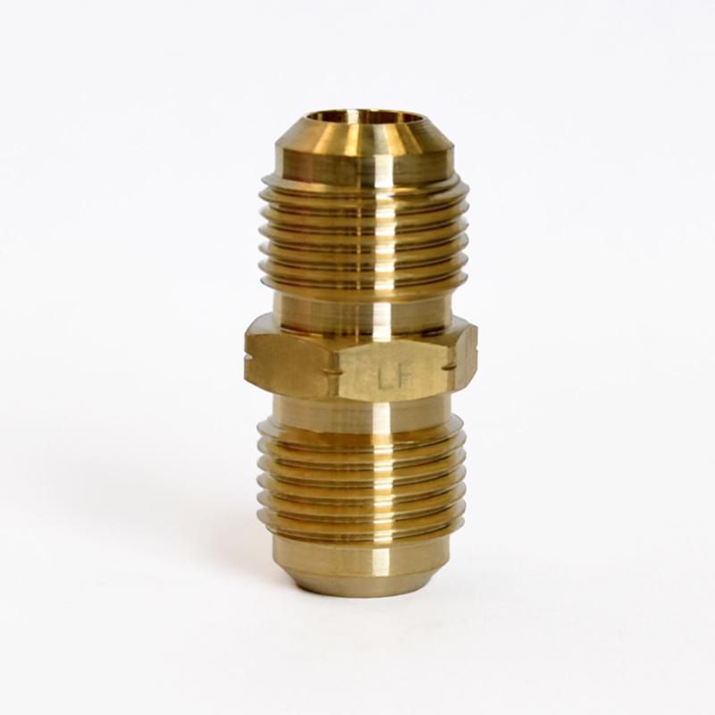 ATC 1/2 in. Flare X 1/2 in. D Flare Yellow Brass Union
