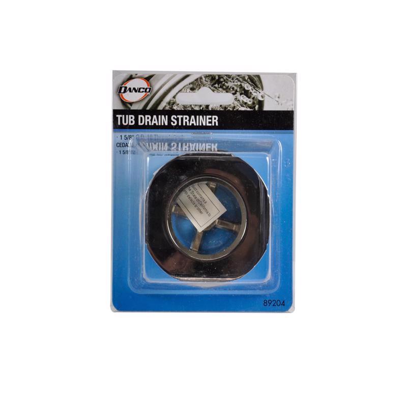 Danco 2-3/4 in. D Chrome Silver Brass Drain Strainer