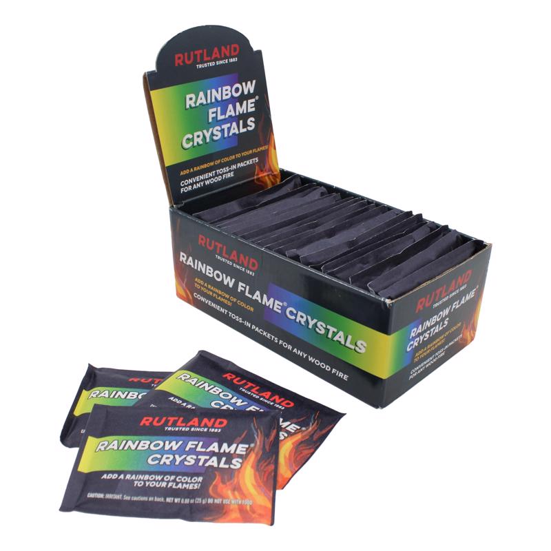 Rutland Rainbow Flame Crystals 0.5 hr 1 pk 0.88 oz