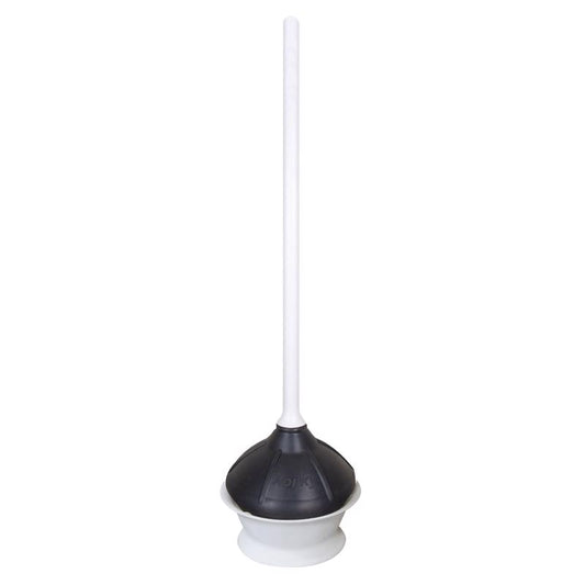 Korky Toilet Plunger with Holder 23 in. L X 6.5 in. D