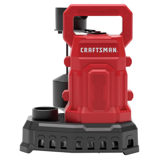 Craftsman 1/2 HP 4100 gph Thermoplastic Vertical Float Switch AC Submersible Sump Pump 10 ftÂ³