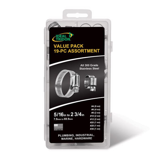 Ideal Tridon 5/16 in. 2-3/4 in. SAE 4' SAE 6 Silver Hose Clamp Stainless Steel