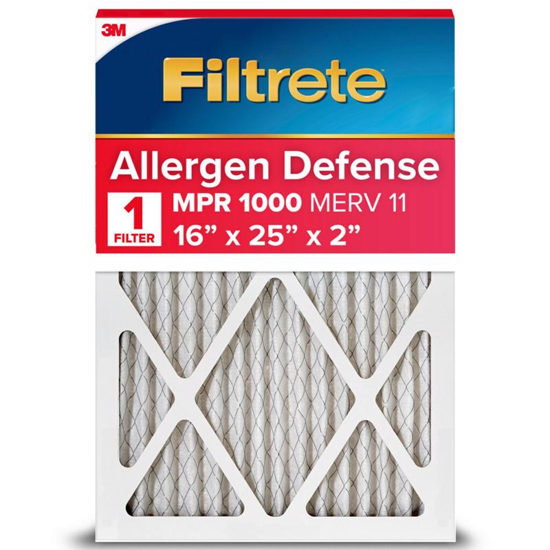 Filtrete 16 in. W X 25 in. H X 2 in. D Polypropylene 1000 MPR Pleated Air Filter 1 pk