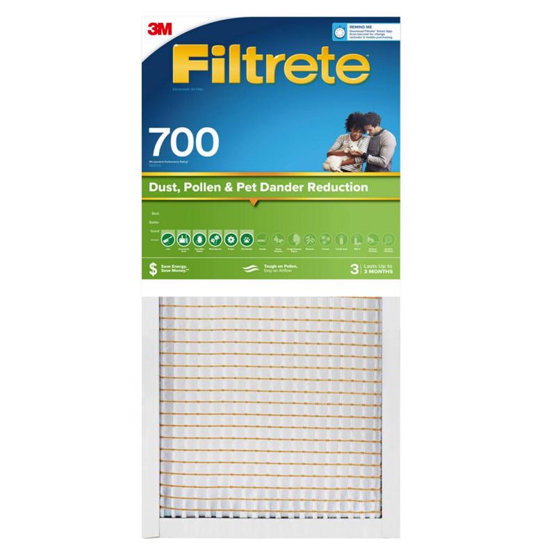 Filtrete 12 in. W X 36 in. H X 1 in. D Polypropylene 700 MPR Pleated Air Filter 1 pk