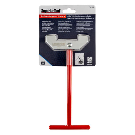 Superior Tool Garbage Disposal Wrench Black/Red 1 pc