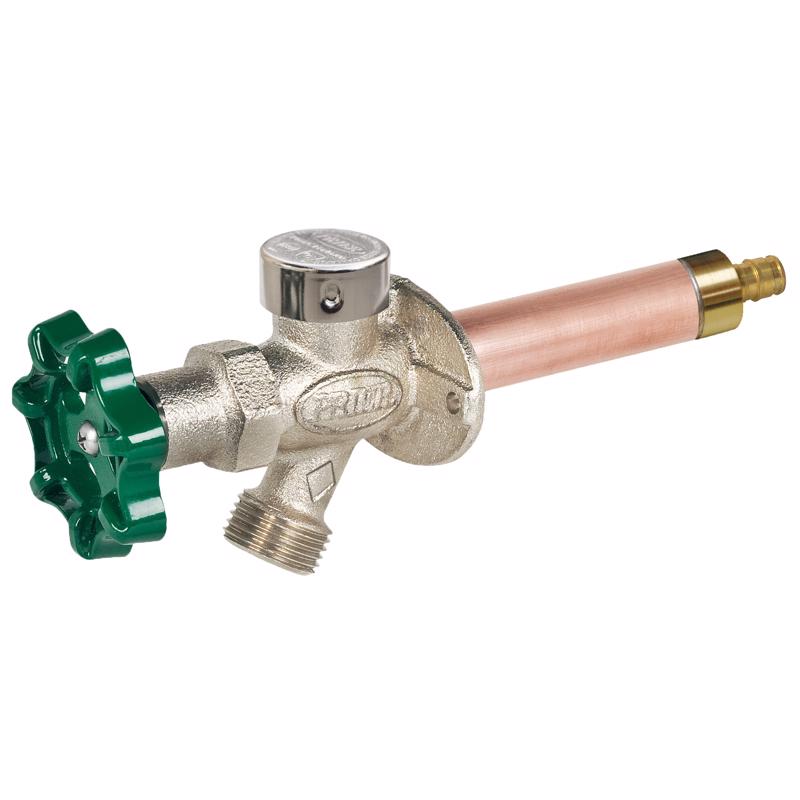 Prier 1/2 in. PEX in. Anti-Siphon Brass Freezeless Wall Hydrant