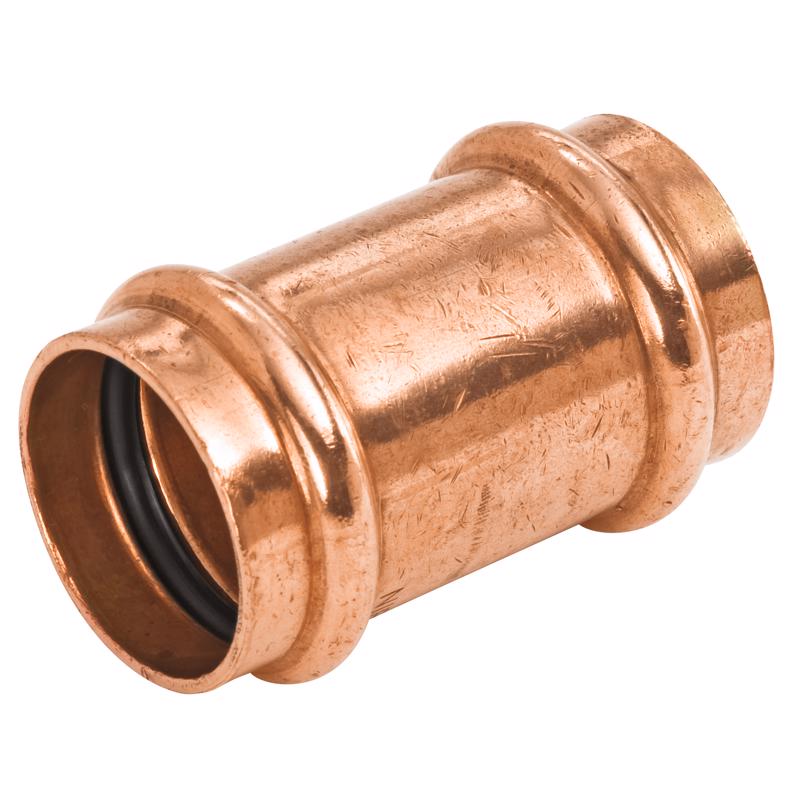 NIBCO 1-1/4 in. Press X 1-1/4 in. D Press Wrought Copper Repair Coupling 1 pk