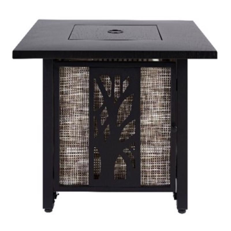 Living Accents 30 in. W Steel Square Propane Fire Pit