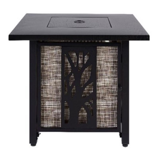 Living Accents 30 in. W Steel Square Propane Fire Pit