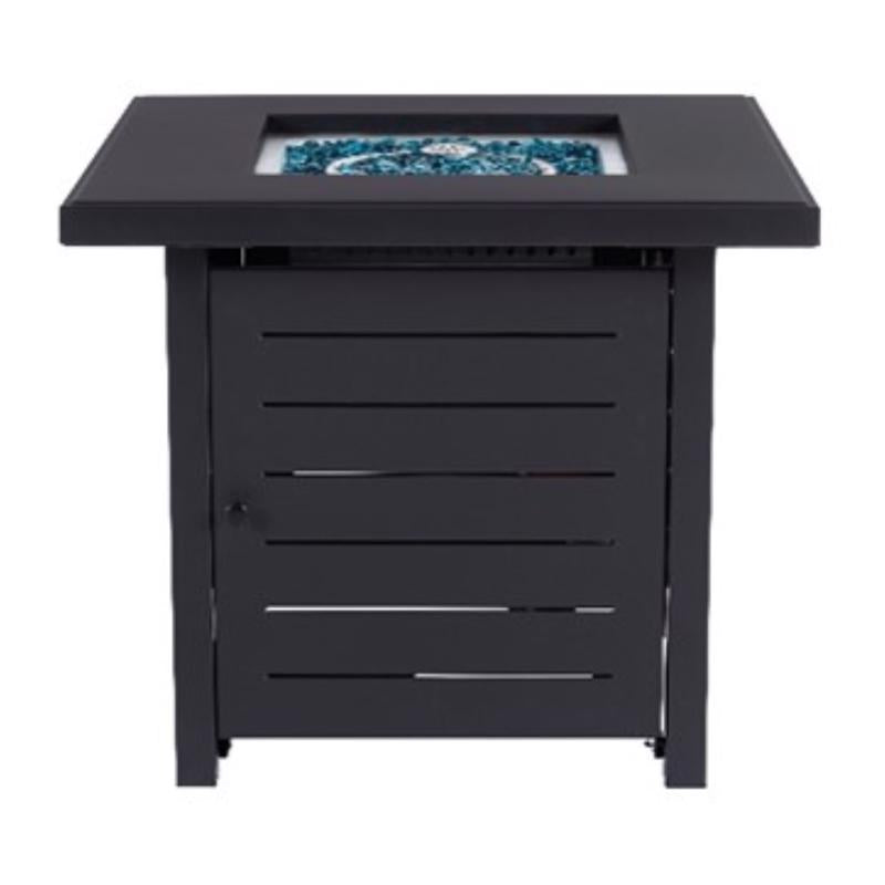 Living Accents 28 in. W Steel Square Propane Fire Pit
