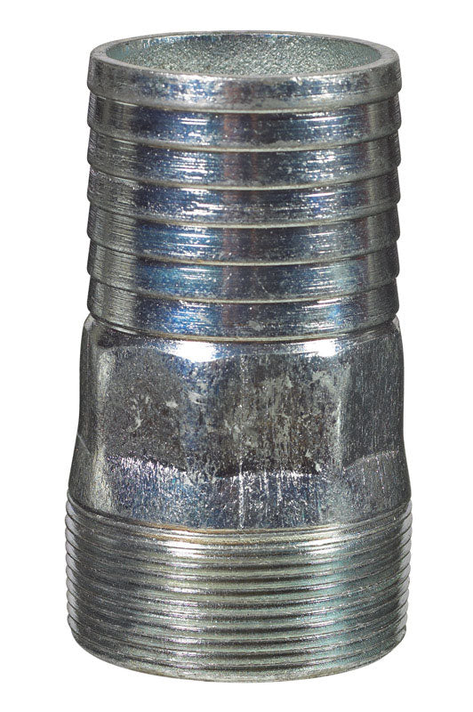 STZ Industries 2 in. Barb X 2 in. D MPT Galvanized Steel Adapter