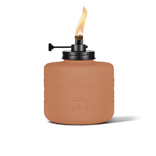 TIKI Orange Glass 6.10 in. Tabletop Torch 1 pc