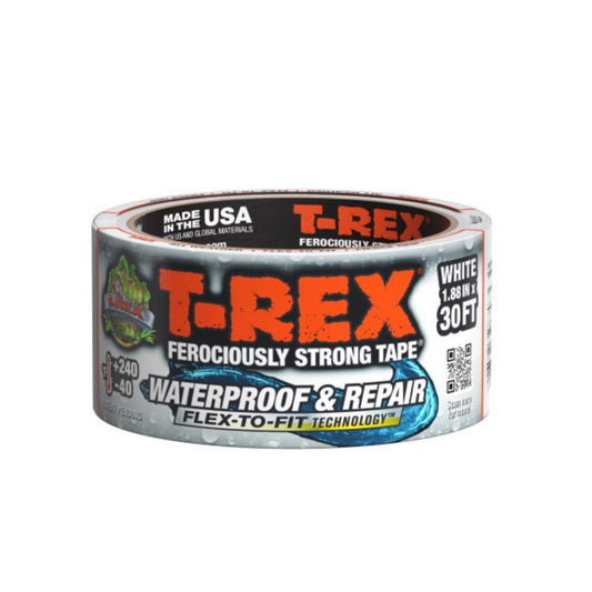 T-Rex 1.88 in. W X 10 yd L White Waterproof Repair Tape