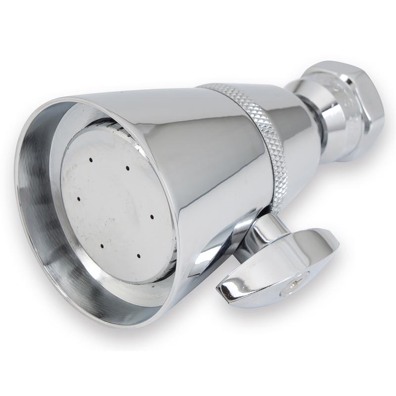 Whedon Adjust-A-Spray Elite Chrome Brass 2 settings Wallmount Showerhead 2 gpm