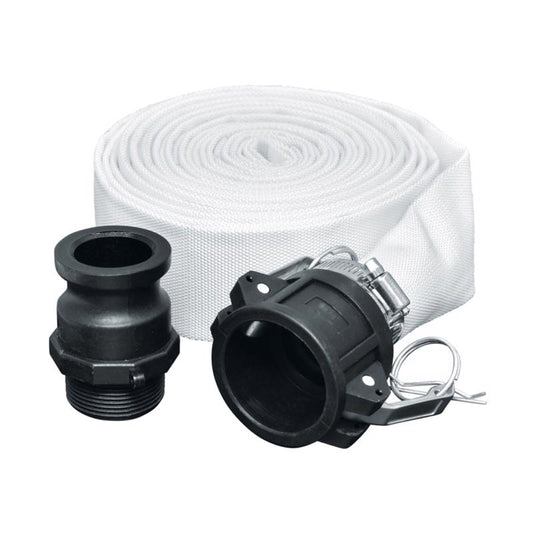 DeWalt Fabric Camlock Hose Kit 1-1/2 in. D X 25 ft. L