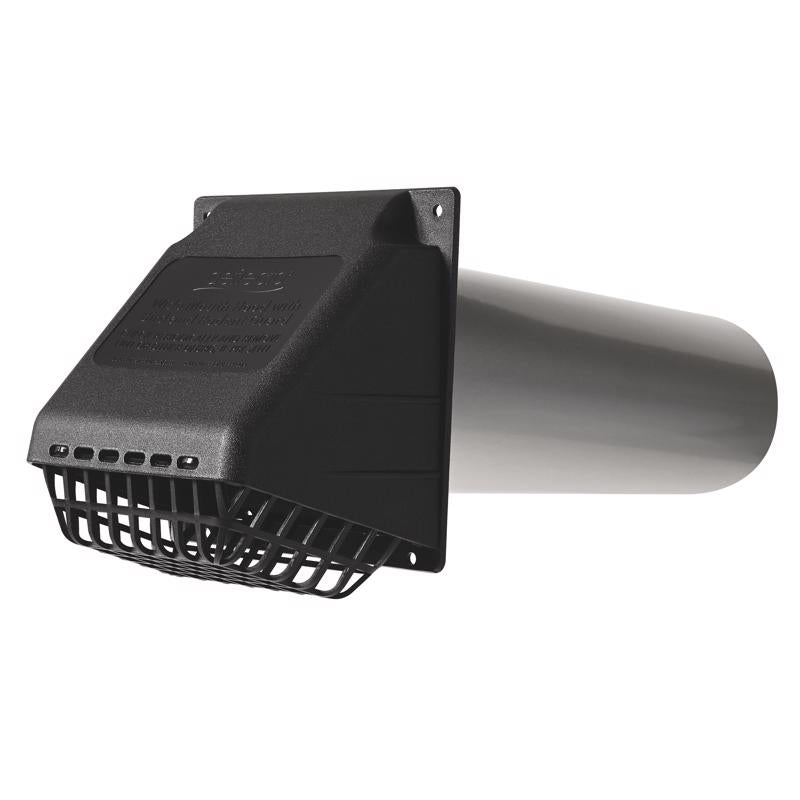 Ace 4 in. W X 4 in. L Metallic Black Resin Dryer Vent Hood