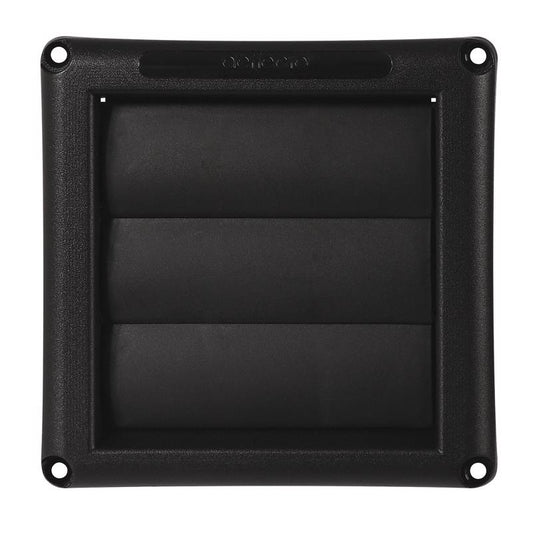 Ace Brand Louvered 4 in. W X 4 in. L Black Resin Dryer Vent Hood