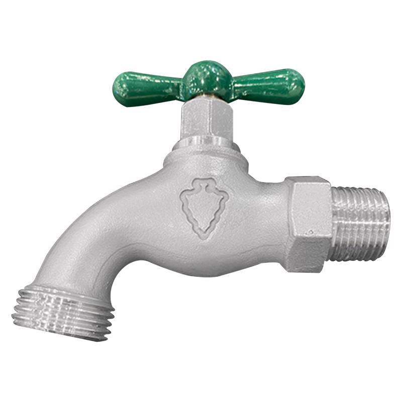 Arrowhead Brass 3/4 in. MIP in. X 3/4 in. MHT Stainless Steel Hose Bibb