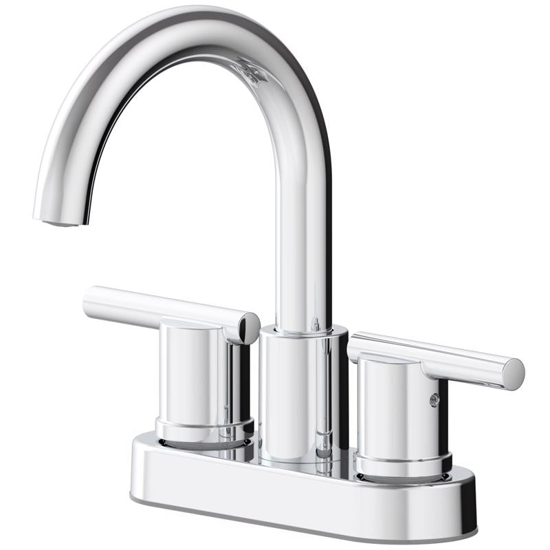 OakBrook Alexis Chrome Modern Centerset Bathroom Sink Faucet 4 in.