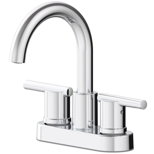OakBrook Alexis Chrome Modern Centerset Bathroom Sink Faucet 4 in.