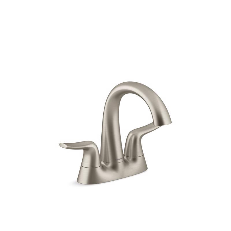 Sterling Endusk Brushed Nickel Transitional Centerset Bathroom Sink Faucet 4 in.