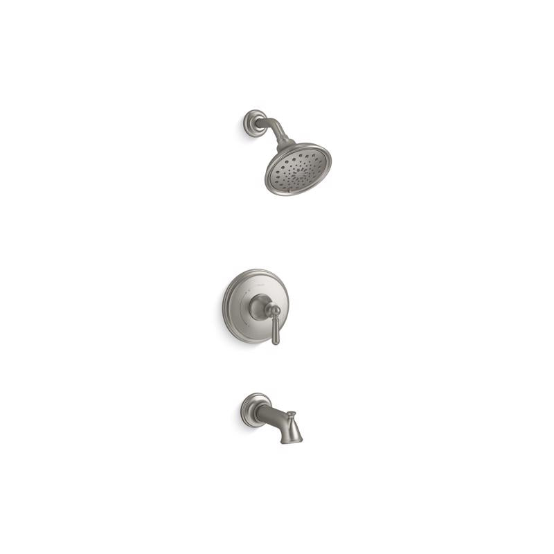 Kohler Facile Brushed Nickel Tub and Shower Faucet