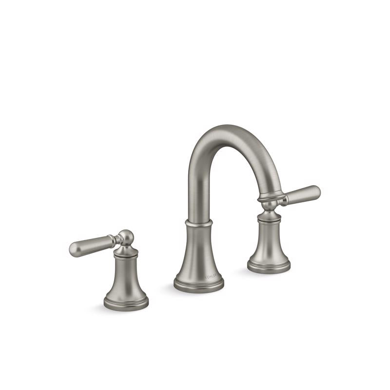 Kohler Facile Brushed Nickel Traditional Widespread Bathroom Sink Faucet 8 in.