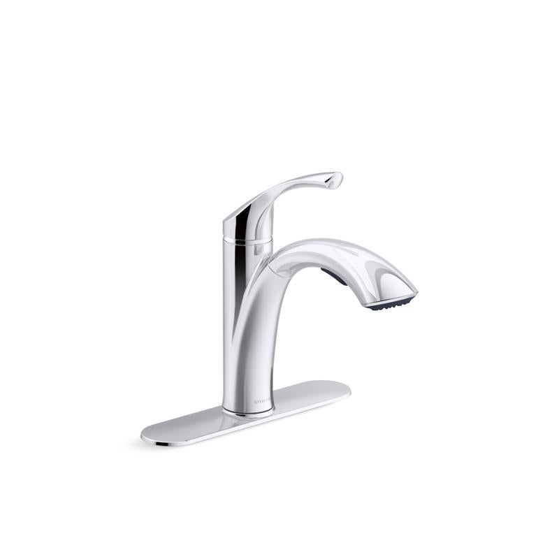 Sterling Duttrie One Handle Chrome Pull-Out Kitchen Faucet