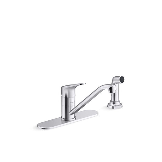 Sterling Passera One Handle Chrome Kitchen Faucet Side Sprayer Included
