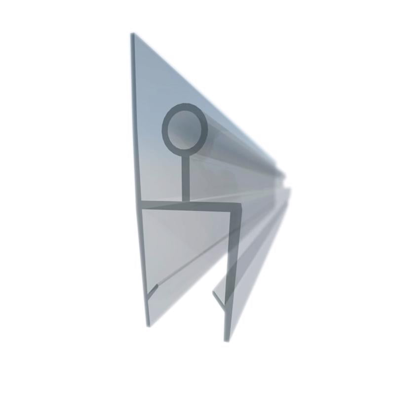 The Water Stopper 48 in. H X 2 in. W Clear Shower Door Sweep