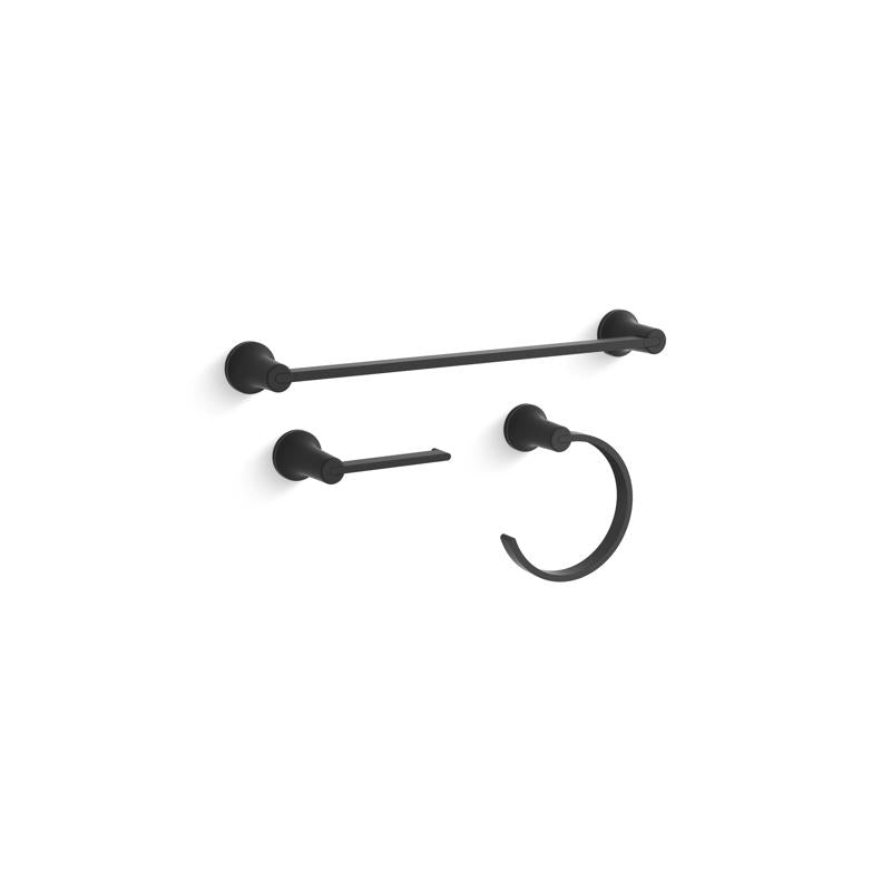 Kohler Sivaro Matte Black Accessory Kit Steel