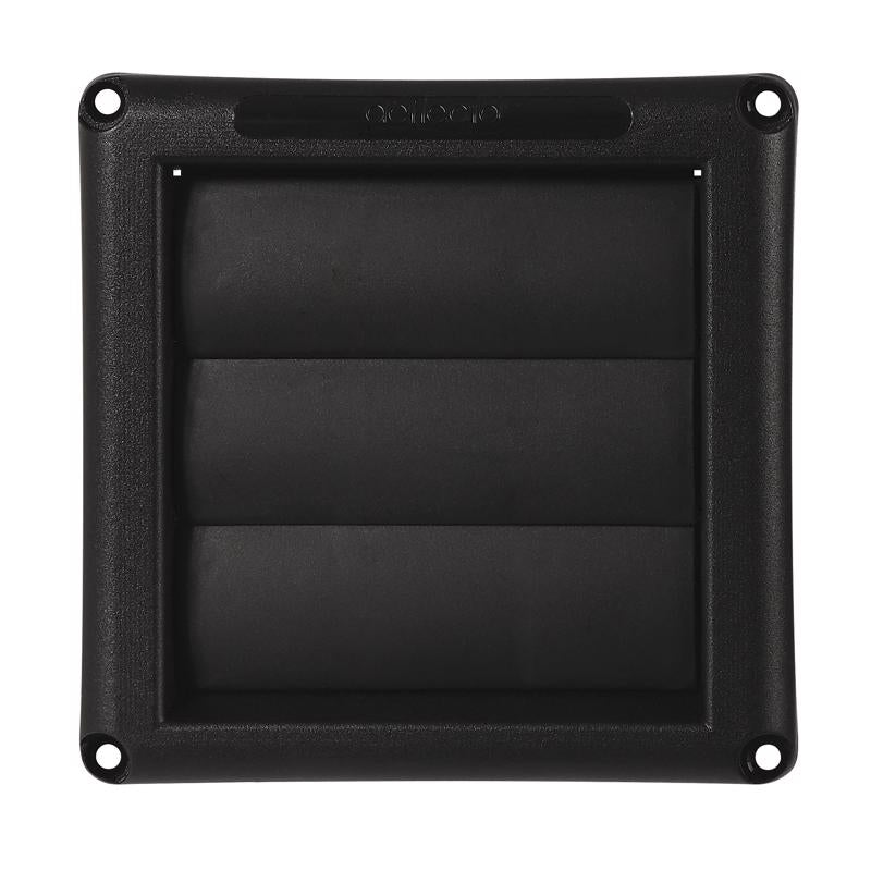 Deflect-O 1.5 in. L X 4 in. D Black Plastic Vent Dryer Hood