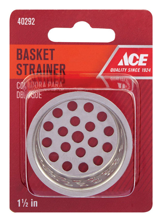 Ace 1-1/2 in. D Chrome Strainer Basket