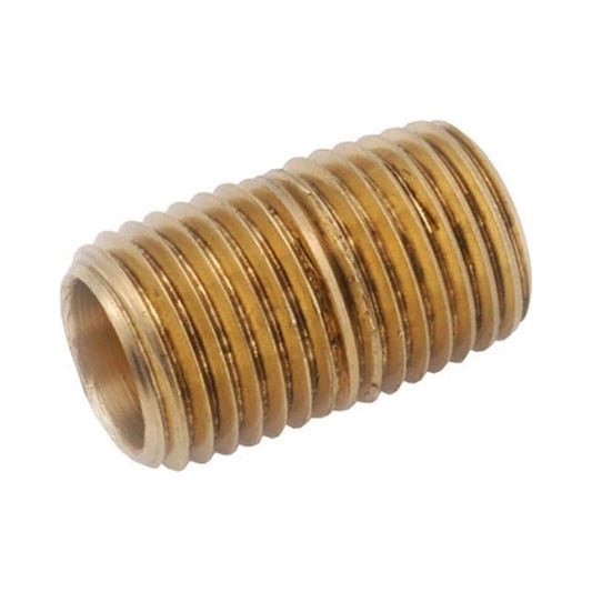 Anderson Metals 1/4 in. MPT in. X 1/4 in. D MPT Red Brass Close Nipple 0.87 in. L