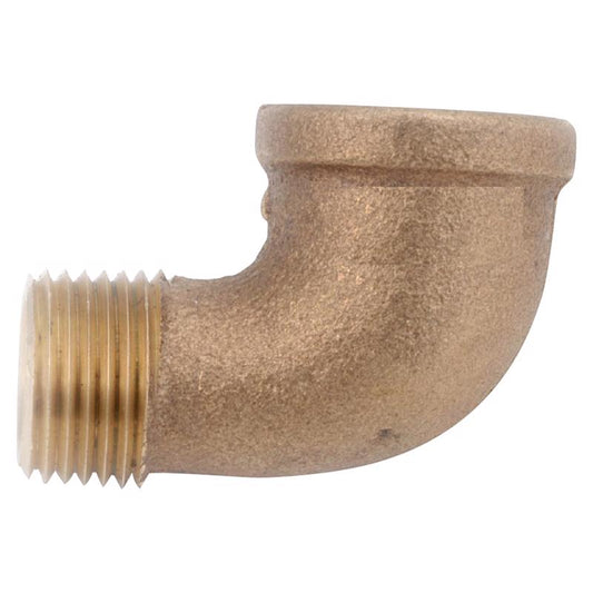 Anderson Metals 1/2 in. FIP in. X 1/2 in. D MIP Red Brass 90 Degree Street Elbow