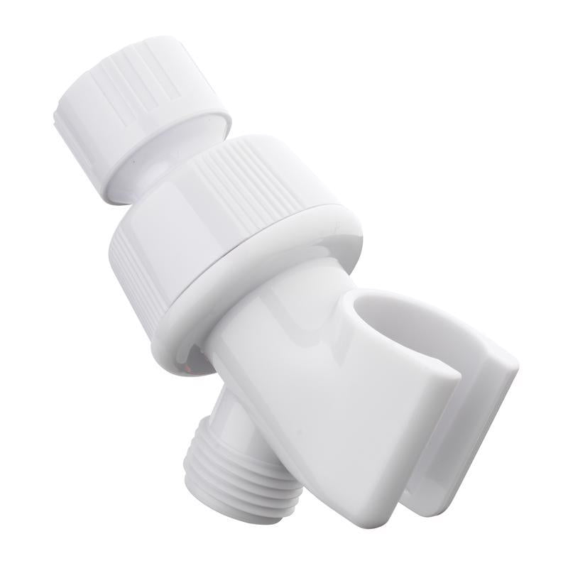 Oakbrook White Plastic Shower Arm Mount