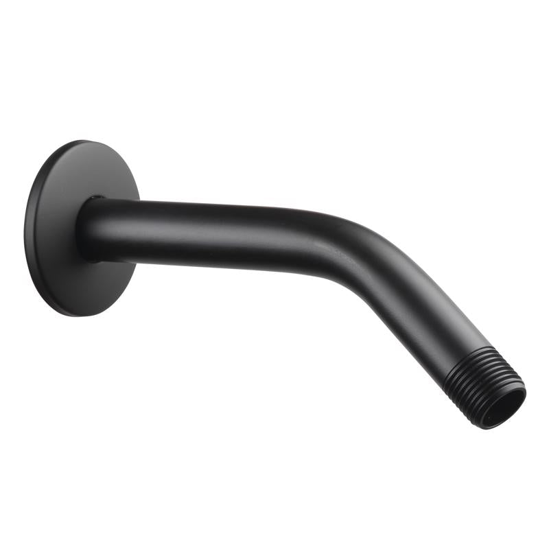 Oakbrook Matte Black Stainless Steel 8 in. Shower Arm Flange