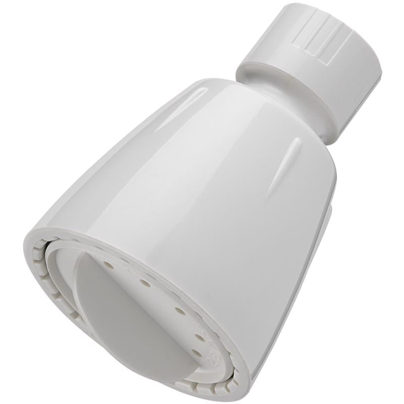 Oakbrook White ABS Plastic 1 settings Wallmount Showerhead 1.8 gpm