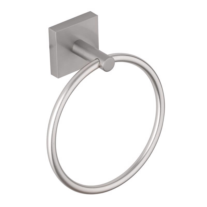 Oakbrook Brushed Nickel Towel Ring Die Cast Zinc