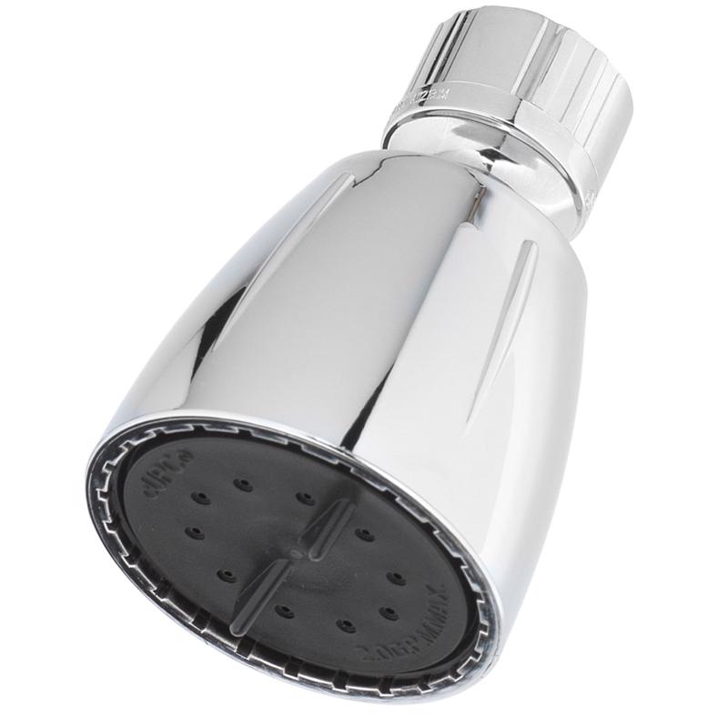 Oakbrook Chrome ABS Plastic 1 settings Wallmount Showerhead 1.8 gpm