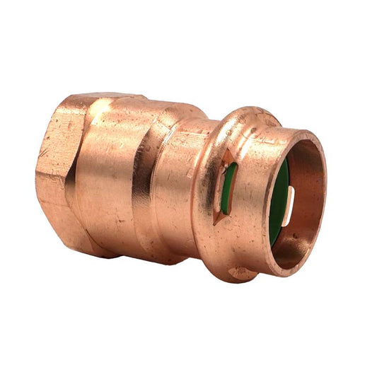 Quickfitting 1/2 in. Press in. X 1/2 in. D FNPT in. Copper Adapter