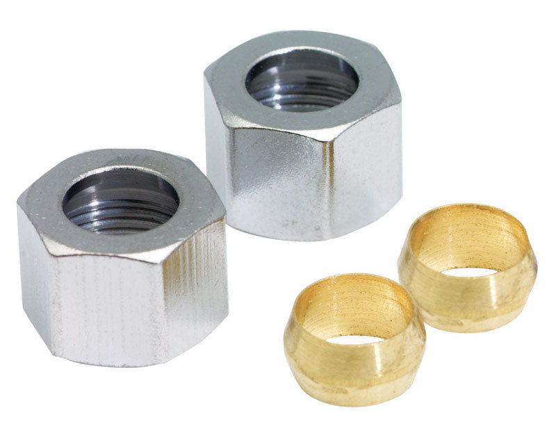 Ace 3/8 in. Compression X 3/8 in. D Compression Compression Nut Kit 2 pk