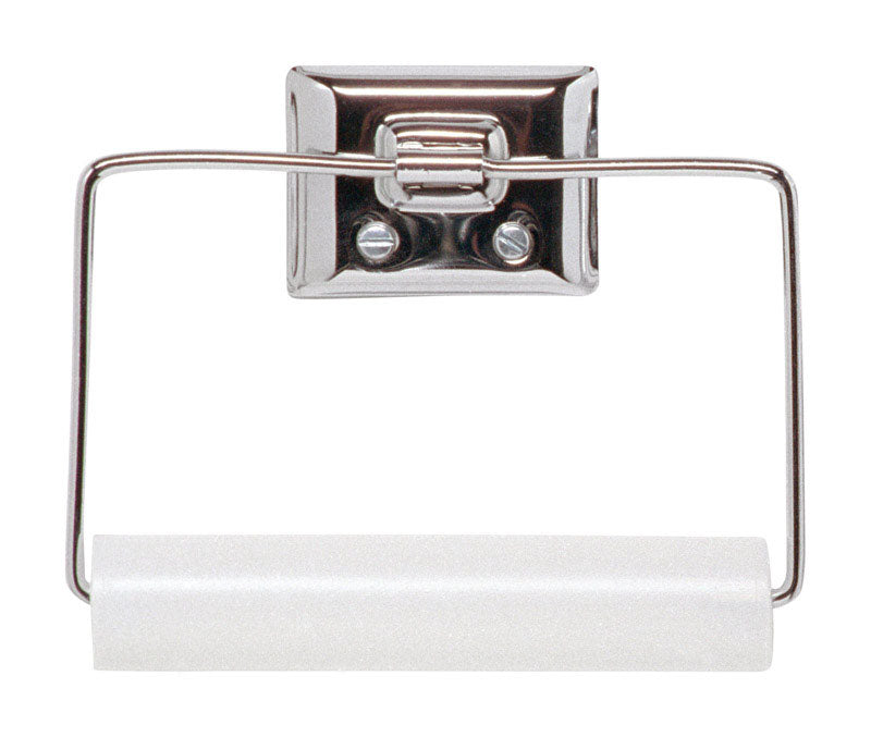 DECKO Chrome Silver Toilet Paper Holder