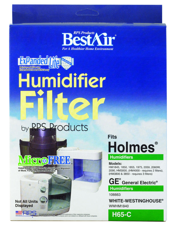 BestAir Humidifier Filter 1 pk For Fits for White-Westinghouse models BCM-1845, 1855