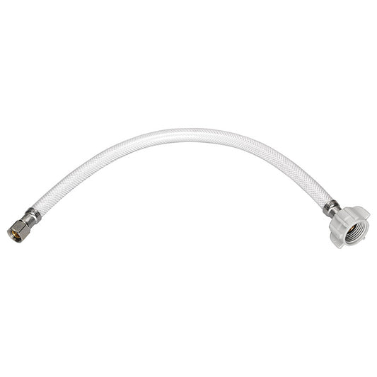 Ace 1/2 in. Compression X 7/8 in. D Ballcock 12 in. PVC Toilet Supply Line