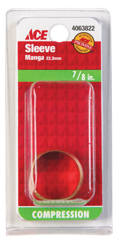 Ace 7/8 in. Compression Brass Sleeve